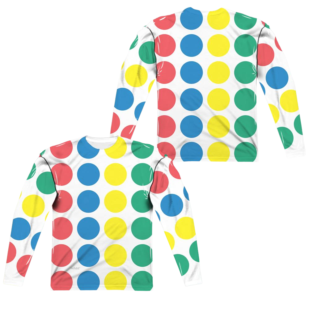 Hasbro Twister Game Mat (Front/Back Print) - Men's All-Over Print Long Sleeve Men's All-Over Print Long Sleeve Twister   