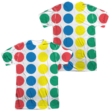 Hasbro Twister Game Mat (Front/Back Print) - Men's All-Over Print T-Shirt Men's All-Over Print T-Shirt Twister   