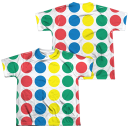 Hasbro Twister Game Mat (Front/Back Print) - Youth All-Over Print T-Shirt Youth All-Over Print T-Shirt (Ages 8-12) Twister   