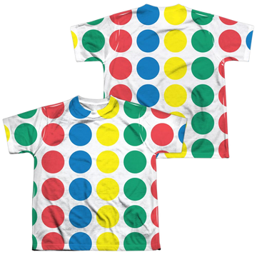 Hasbro Twister Game Mat (Front/Back Print) - Youth All-Over Print T-Shirt Youth All-Over Print T-Shirt (Ages 8-12) Twister   