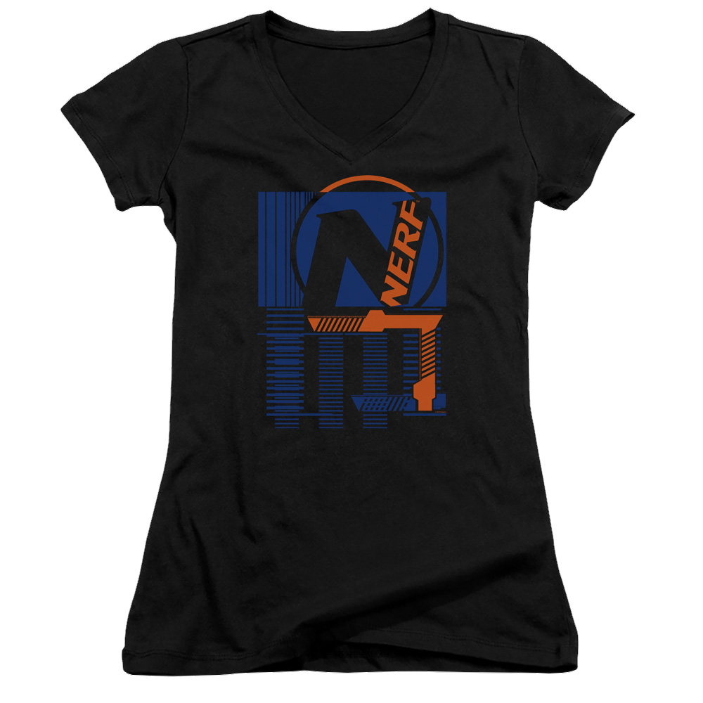Nerf Grid - Juniors V-Neck T-Shirt Juniors V-Neck T-Shirt Nerf   
