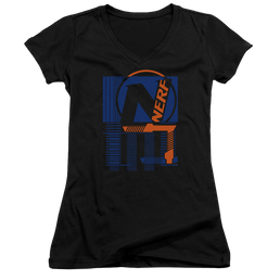 Nerf Grid - Juniors V-Neck T-Shirt Juniors V-Neck T-Shirt Nerf   
