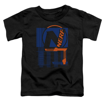 Black toddler t-shirt with Nerf Grid graphic