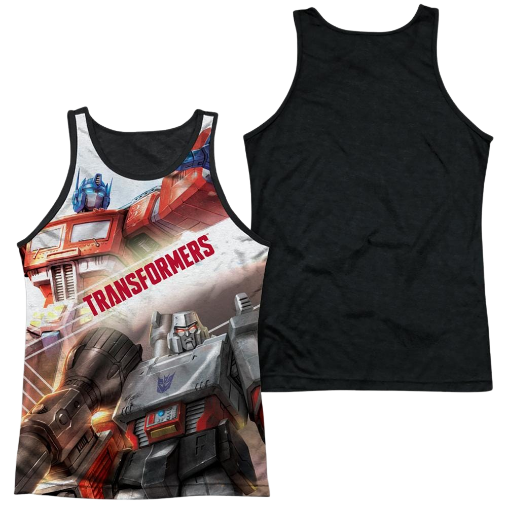 Transformers Warriors Of Cybertron - Men's Black Back Tank Top Men's Black Back Tank Transformers   