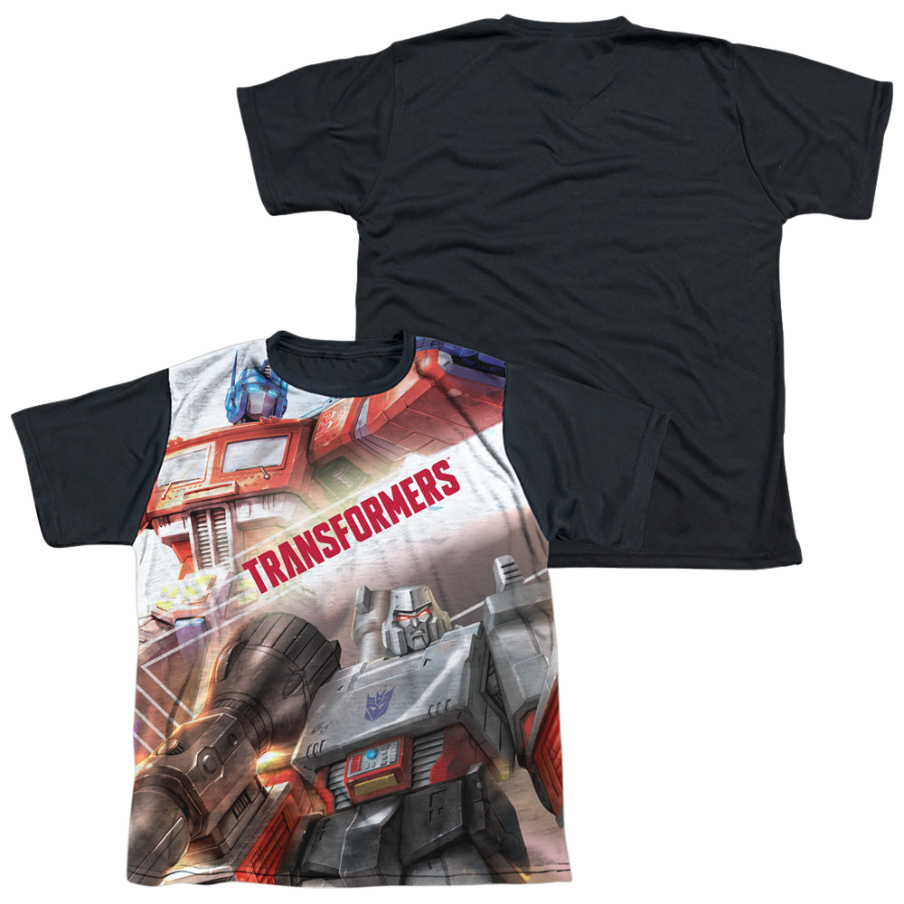 Transformers Warriors Of Cybertron - Youth Black Back T-Shirt Youth Black Back T-Shirt (Ages 8-12) Transformers   