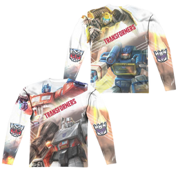 Transformers Warriors Of Cybertron (Front/Back Print) - Men's All-Over Print Long Sleeve Men's All-Over Print Long Sleeve Transformers   