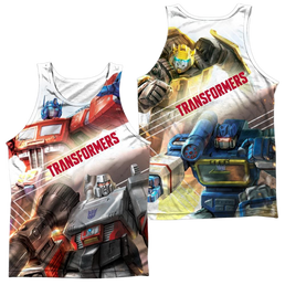 Transformers Warriors Of Cybertron (Front/Back Print) - Men's All Over Print Tank Top Men's All Over Print Tank Transformers   