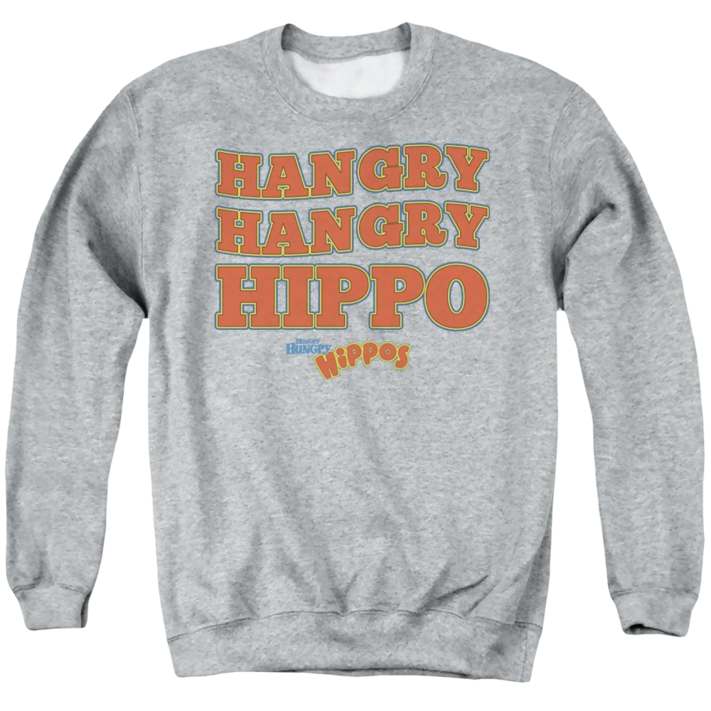 Hungry Hungry Hippos Hangry - Men's Crewneck Sweatshirt Men's Crewneck Sweatshirt Hungry Hungry Hippos   