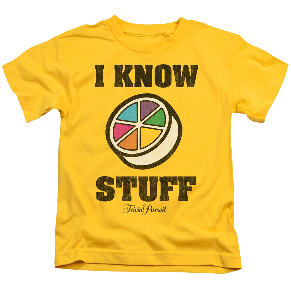 Trivial Pursuit I Know Stuff - Kid's T-Shirt Kid's T-Shirt (Ages 4-7) Trivial Pursuit   