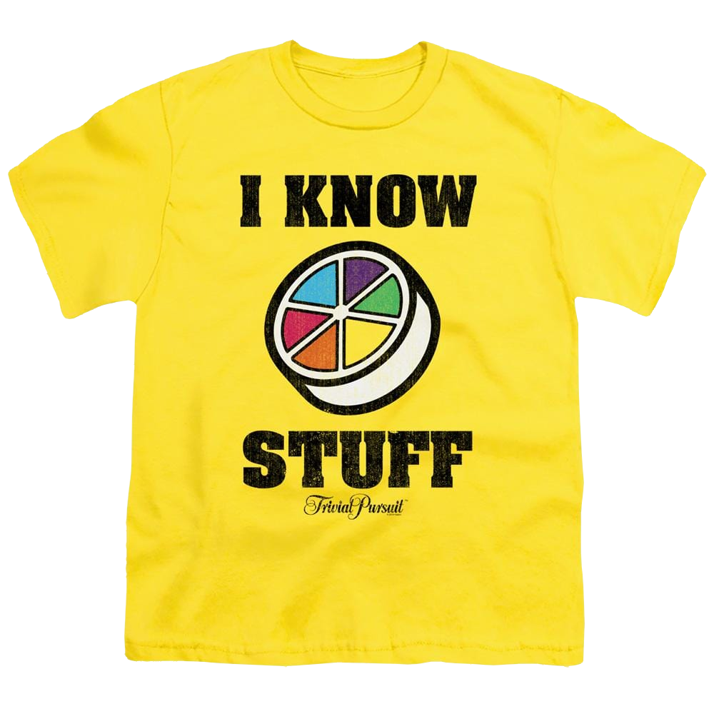 Trivial Pursuit I Know Stuff - Youth T-Shirt Youth T-Shirt (Ages 8-12) Trivial Pursuit   