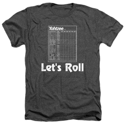 Hasbro Lets Roll - Men's Heather T-Shirt Men's Heather T-Shirt Yahtzee   