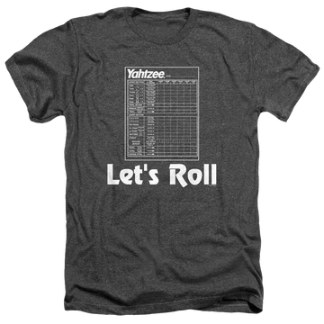 Hasbro Lets Roll - Men's Heather T-Shirt Men's Heather T-Shirt Yahtzee   
