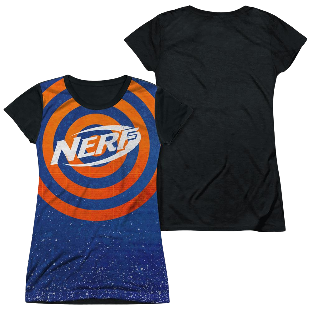 Nerf Target Practice - Juniors Black Back T-Shirt Juniors Black Back T-Shirt Nerf   