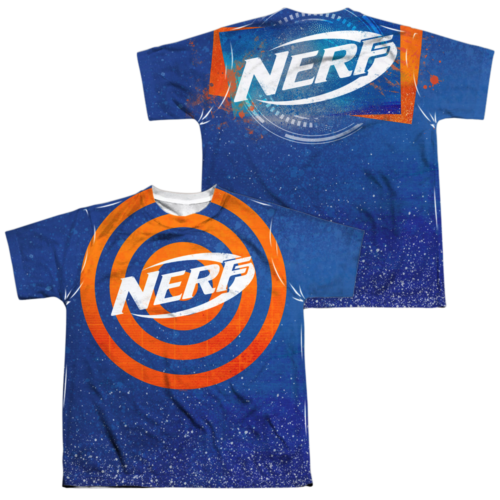Nerf Target Practice (Front/Back Print) - Youth All-Over Print T-Shirt Youth All-Over Print T-Shirt (Ages 8-12) Nerf   