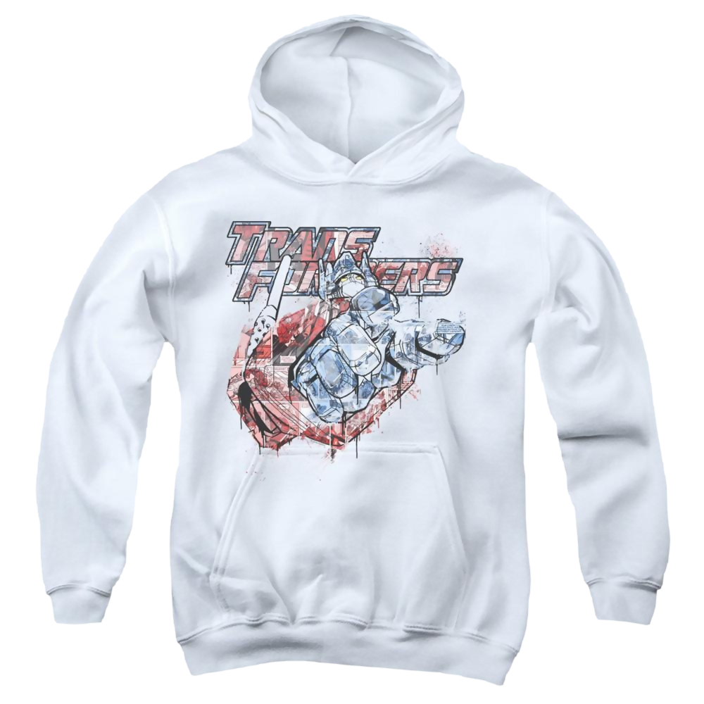 Transformers Spray Panels - Youth Hoodie Youth Hoodie (Ages 8-12) Transformers   