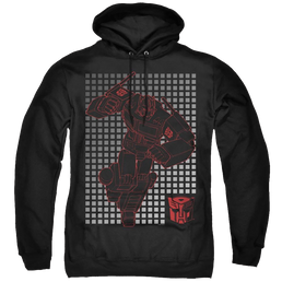 Transformers Optimus Grid - Pullover Hoodie Pullover Hoodie Transformers   