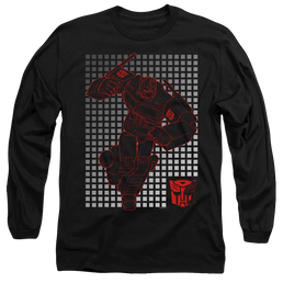 Transformers Optimus Grid - Men's Long Sleeve T-Shirt Men's Long Sleeve T-Shirt Transformers   