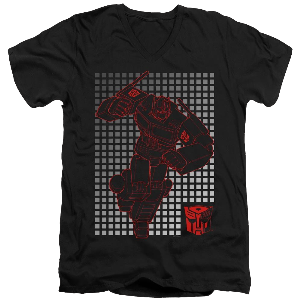 Transformers Optimus Grid - Men's V-Neck T-Shirt Men's V-Neck T-Shirt Transformers   