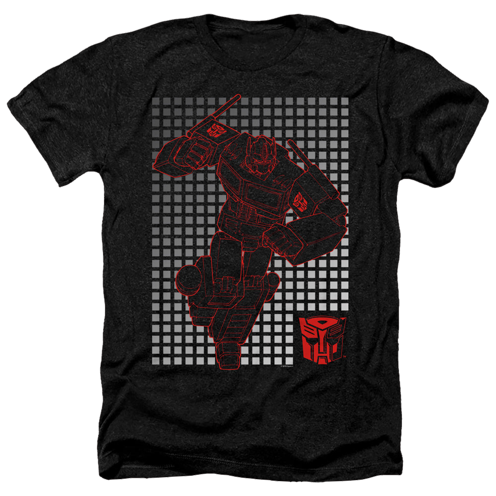 Transformers Optimus Grid - Men's Heather T-Shirt Men's Heather T-Shirt Transformers   