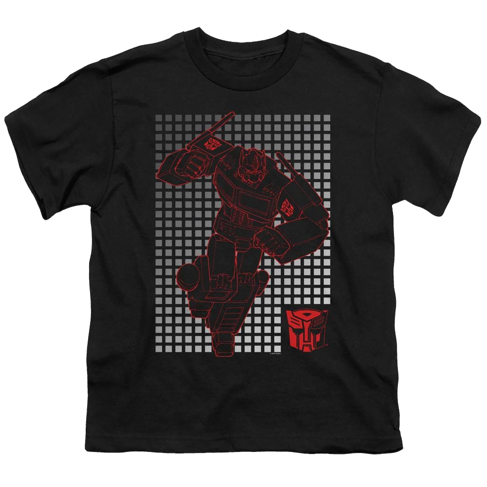 Transformers Optimus Grid - Youth T-Shirt Youth T-Shirt (Ages 8-12) Transformers   