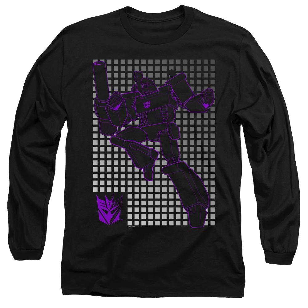 Transformers Megatron Grid - Men's Long Sleeve T-Shirt Men's Long Sleeve T-Shirt Transformers   