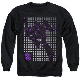 Transformers Megatron Grid - Men's Crewneck Sweatshirt Men's Crewneck Sweatshirt Transformers   