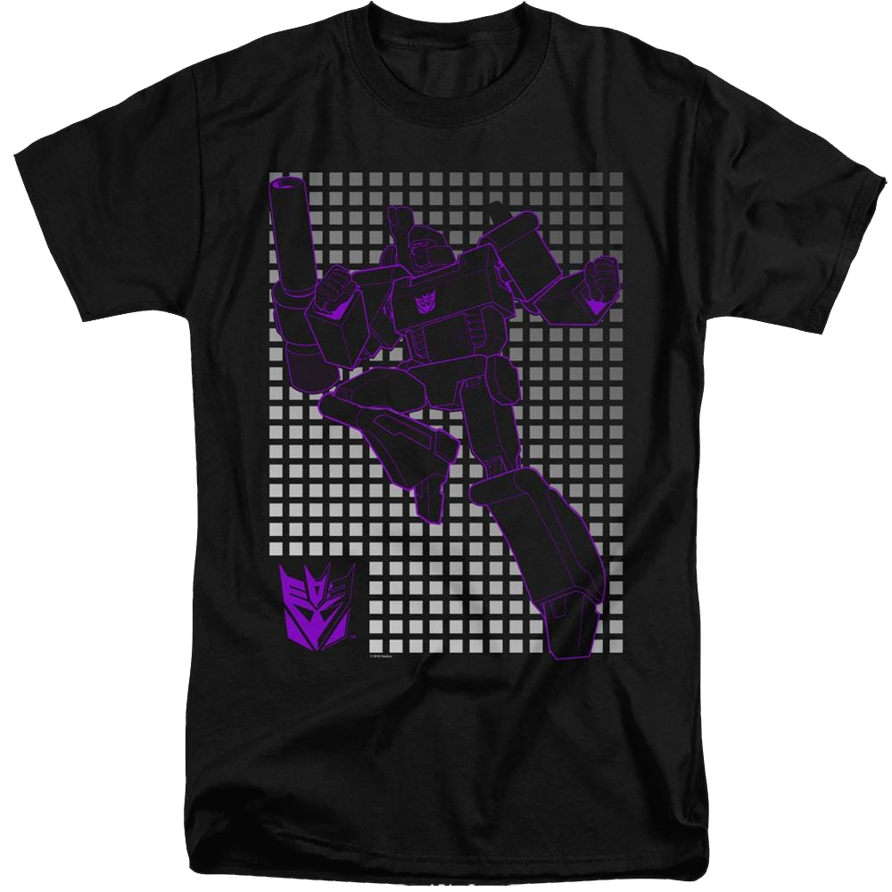 Transformers Megatron Grid - Men's Tall Fit T-Shirt Men's Tall Fit T-Shirt Transformers   