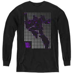 Transformers Megatron Grid - Youth Long Sleeve T-Shirt Youth Long Sleeve T-Shirt Transformers   