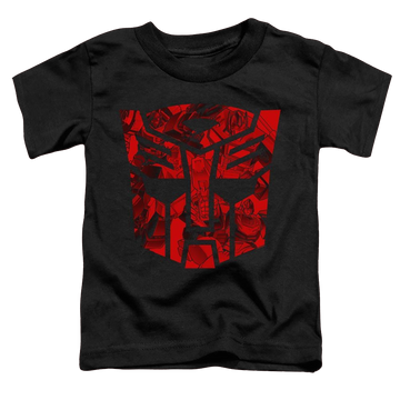 Black toddler t-shirt with Transformers Tonal Autobot graphic
