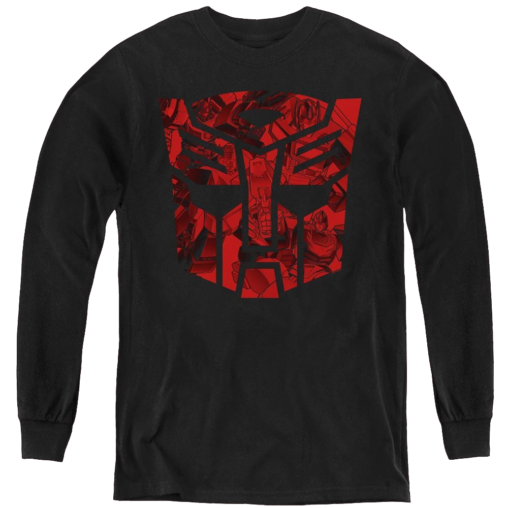 Transformers Tonal Autobot - Youth Long Sleeve T-Shirt Youth Long Sleeve T-Shirt Transformers   