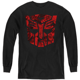 Transformers Tonal Autobot - Youth Long Sleeve T-Shirt Youth Long Sleeve T-Shirt Transformers   