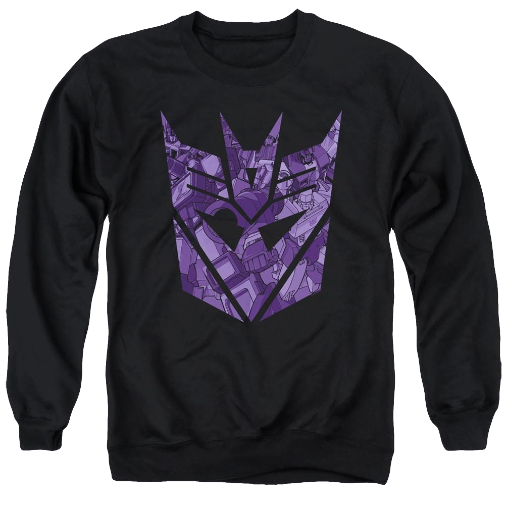 Transformers Tonal Decepticon - Men's Crewneck Sweatshirt Men's Crewneck Sweatshirt Transformers   