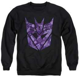 Transformers Tonal Decepticon - Men's Crewneck Sweatshirt Men's Crewneck Sweatshirt Transformers   