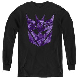 Transformers Tonal Decepticon - Youth Long Sleeve T-Shirt Youth Long Sleeve T-Shirt Transformers   