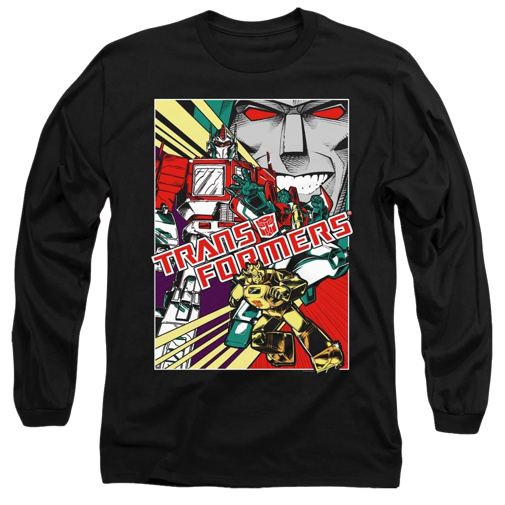 Transformers Comic Poster - Men's Long Sleeve T-Shirt Men's Long Sleeve T-Shirt Transformers   