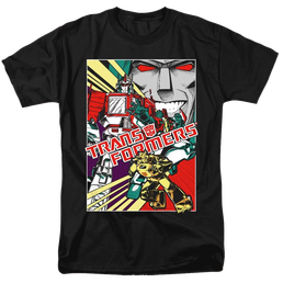 Transformers Comic Poster - Men's Regular Fit T-Shirt Men's Regular Fit T-Shirt Transformers   
