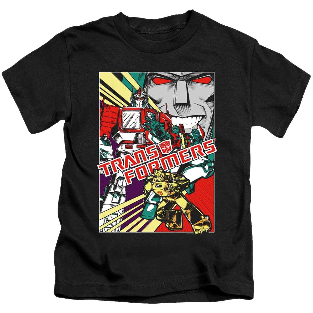 Transformers Comic Poster - Kid's T-Shirt Kid's T-Shirt (Ages 4-7) Transformers   