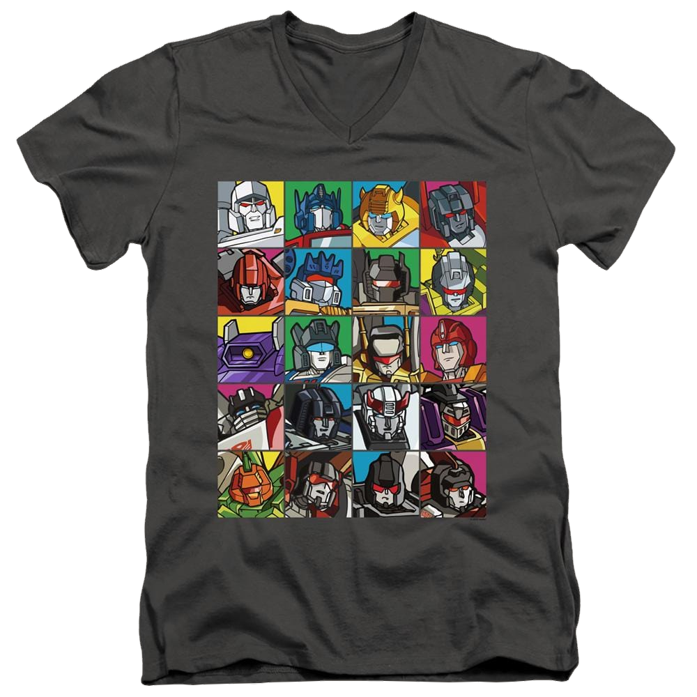 Transformers Transformer Squares - Men's V-Neck T-Shirt Men's V-Neck T-Shirt Transformers   