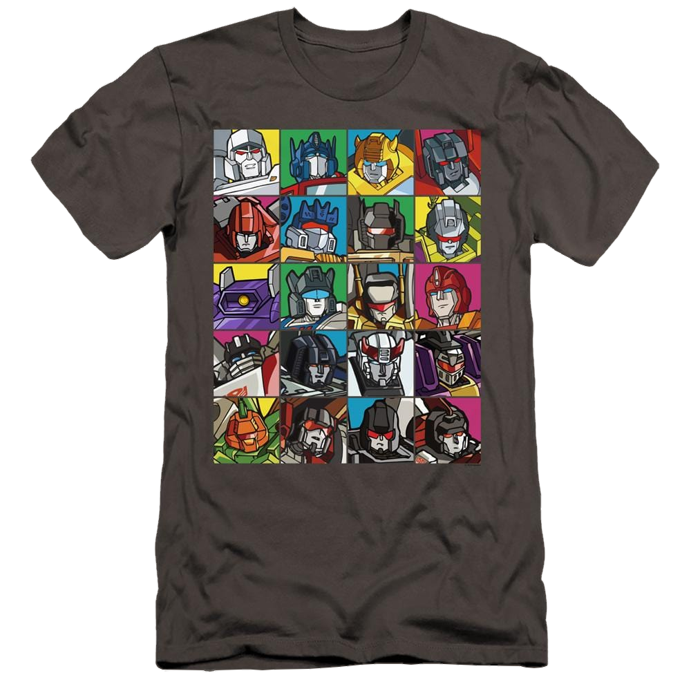 Transformers Transformer Squares - Men's Premium Slim Fit T-Shirt Men's Premium Slim Fit T-Shirt Transformers   