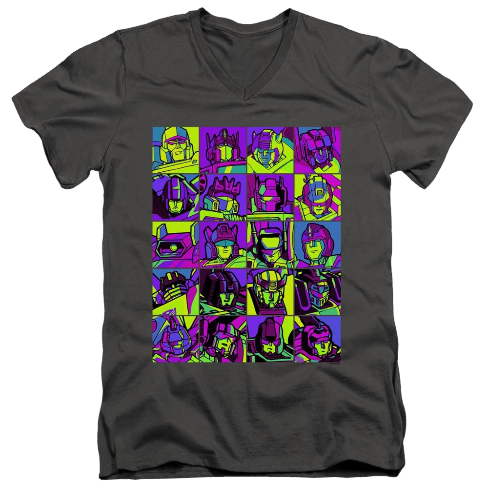 Transformers Transformer Squares - Men's V-Neck T-Shirt Men's V-Neck T-Shirt Transformers   