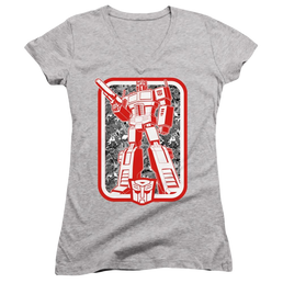 Transformers Autobot - Juniors V-Neck T-Shirt Juniors V-Neck T-Shirt Transformers   