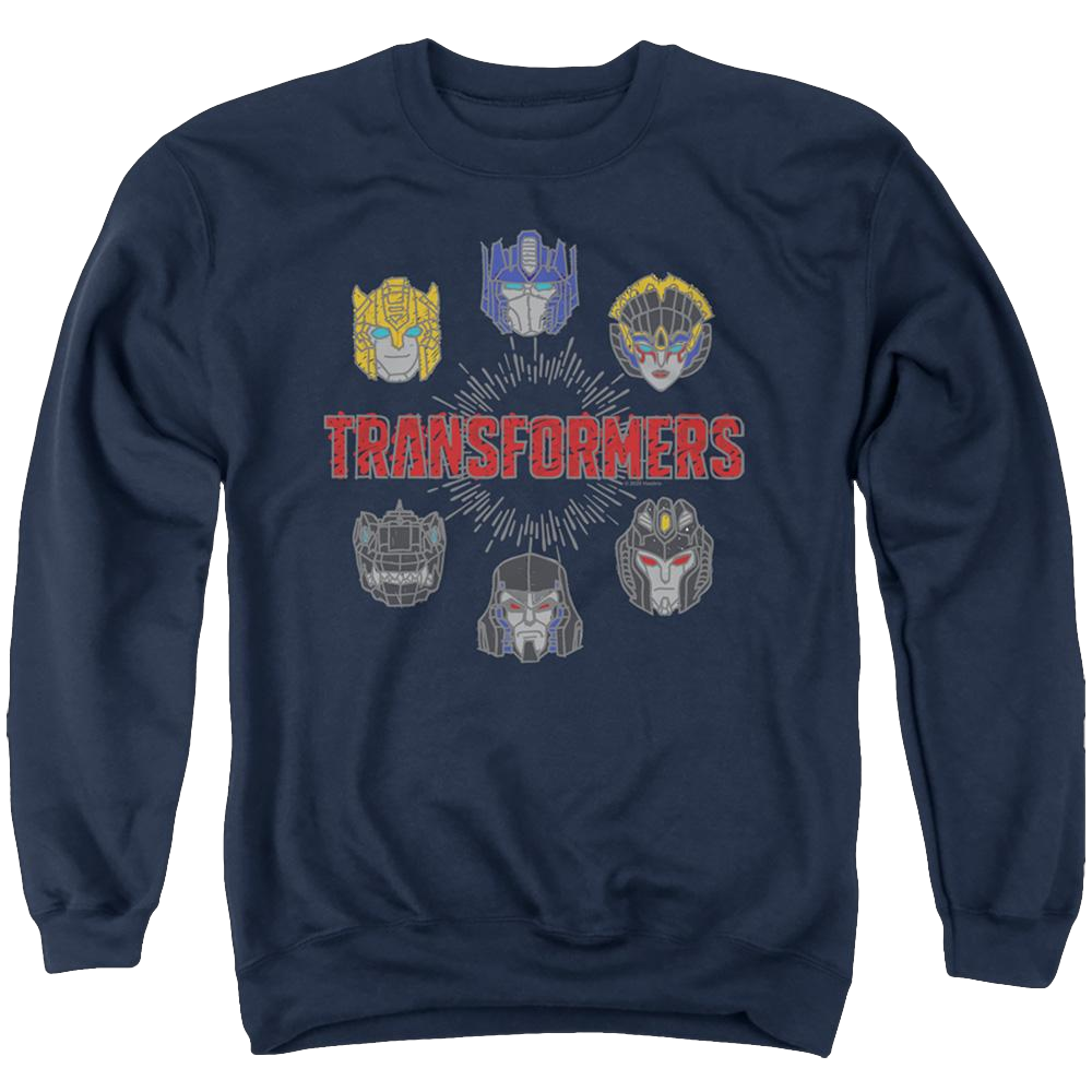 Transformers Robo Halo - Men's Crewneck Sweatshirt Men's Crewneck Sweatshirt Transformers   