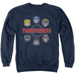 Transformers Robo Halo - Men's Crewneck Sweatshirt Men's Crewneck Sweatshirt Transformers   