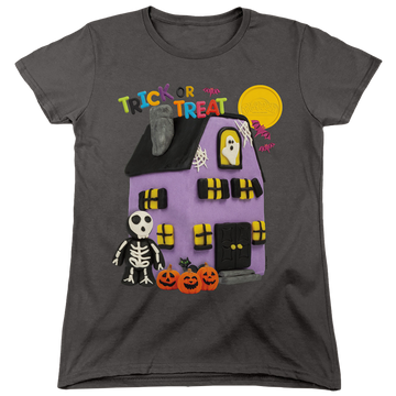 Charcoal women's t-shirt with Play-doh Trick Or Treat graphic