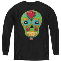 Play-doh Sugar Skull - Youth Long Sleeve T-Shirt Youth Long Sleeve T-Shirt Play-doh   