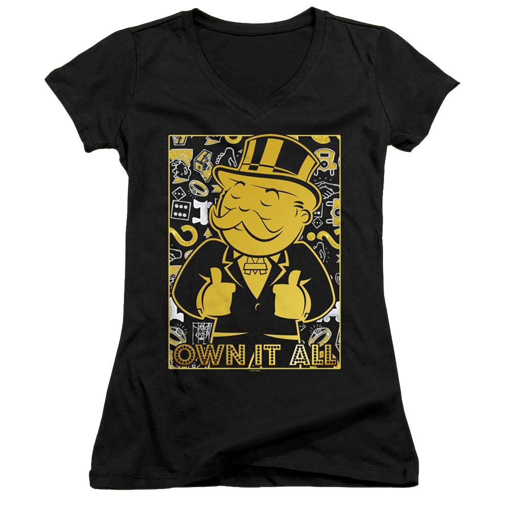 Monopoly Own It All - Juniors V-Neck T-Shirt Juniors V-Neck T-Shirt Monopoly   