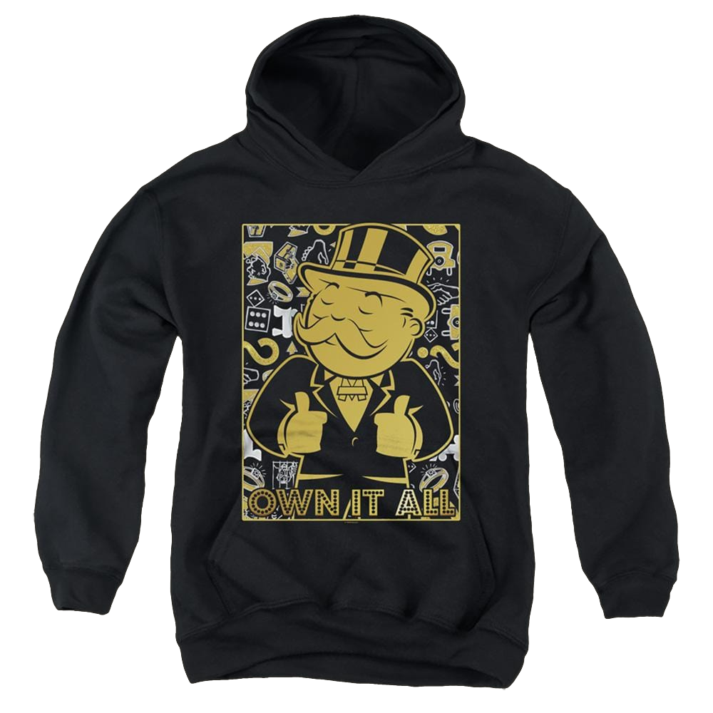 Monopoly Own It All - Youth Hoodie Youth Hoodie (Ages 8-12) Monopoly   
