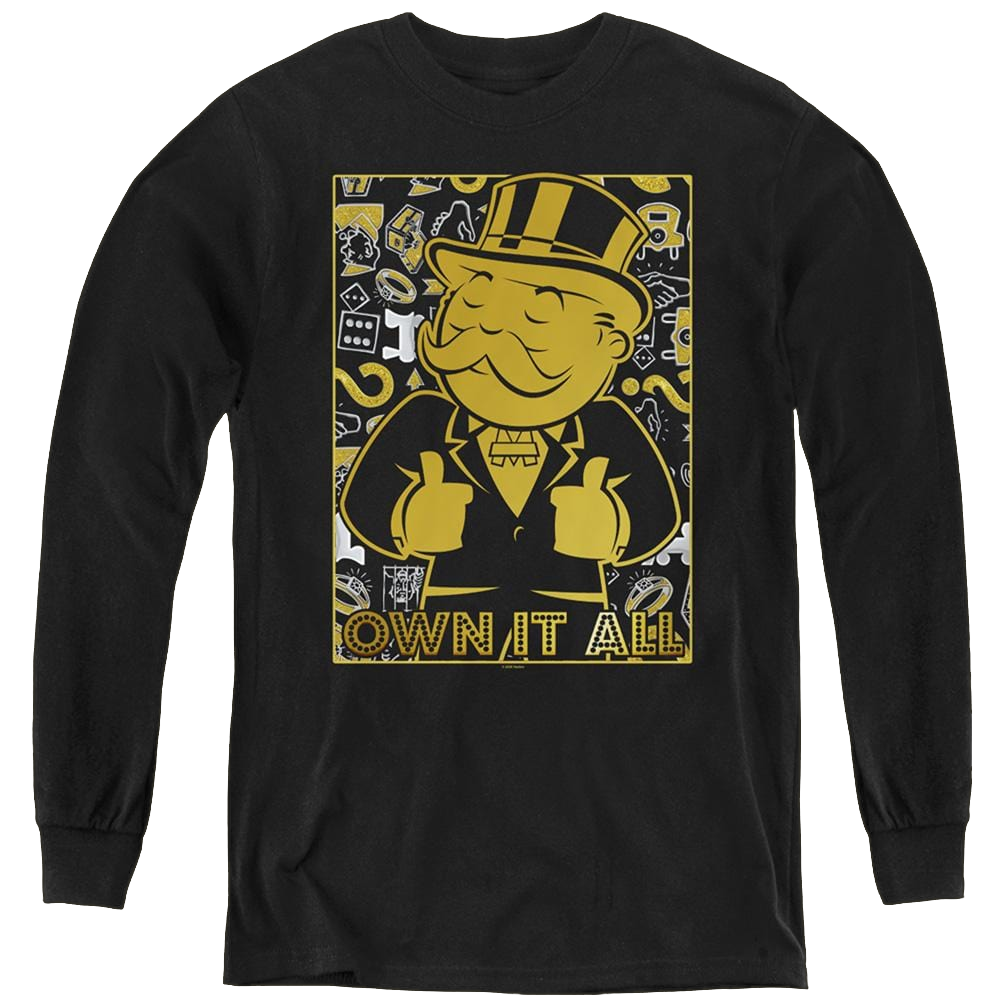 Monopoly Own It All - Youth Long Sleeve T-Shirt Youth Long Sleeve T-Shirt Monopoly   