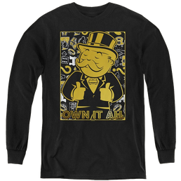 Monopoly Own It All - Youth Long Sleeve T-Shirt Youth Long Sleeve T-Shirt Monopoly   