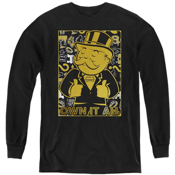 Monopoly Own It All - Youth Long Sleeve T-Shirt Youth Long Sleeve T-Shirt Monopoly   